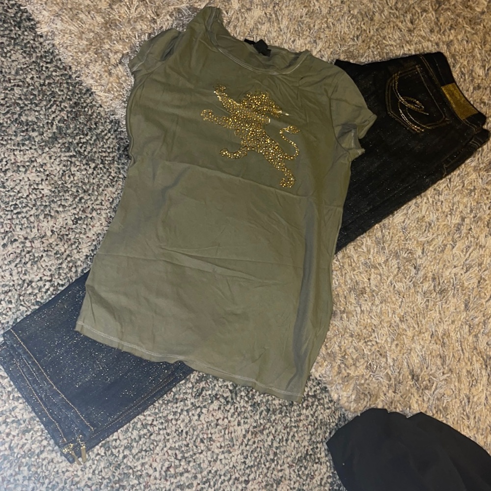 Express jeans size 8 and top medium New